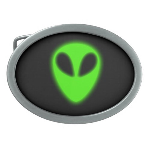 Glowing Green Alien Belt Buckle