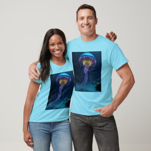 Glowing Guardian Jellyfish_Inspired T_Shirt T_Shirt