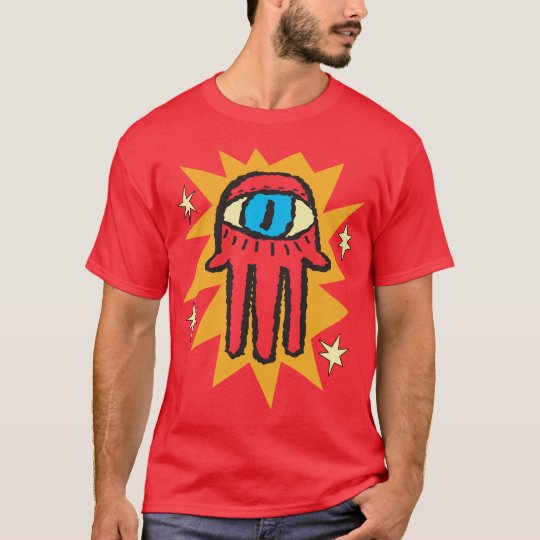 Glowing Hamsa Hand of God Evil Eye T-Shirt