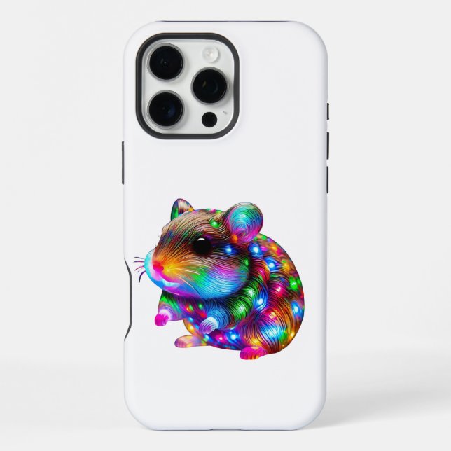 Glowing Hamster Iphone Case (Back)