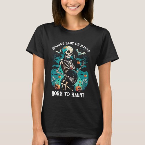 Glowing Haunts Mommy  Baby Skeletons T_Shirt