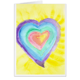 Glowing Heart Cards