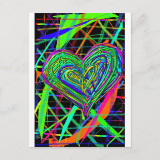 Glowing Heart Postcard