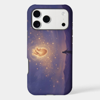 Glowing Heart Soul Connection Starry Night iPhone 17 Pro Max Case