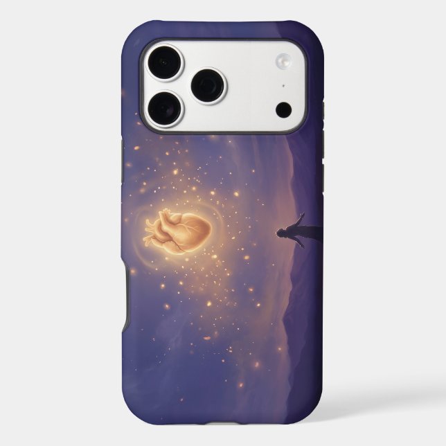 Glowing Heart Soul Connection Starry Night Case-Mate iPhone Case (Back)