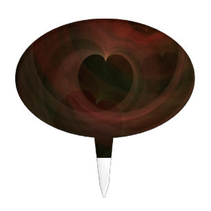 Glowing Hearts Cake Topper