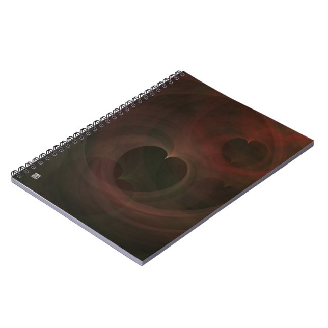 Glowing Hearts Notebook (Left Side)