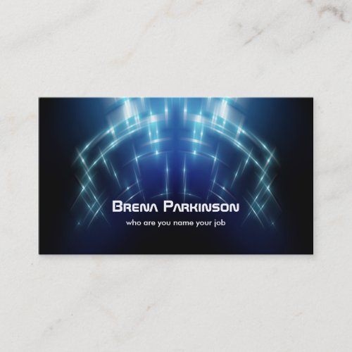 glowing high business card