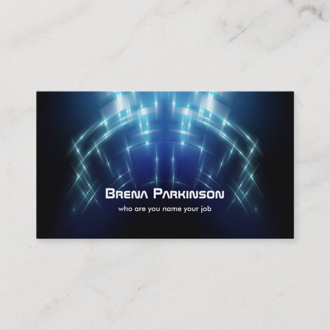 glowing high business card (Front)