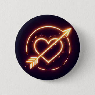 glowing image of a heart with cupid's arrow button