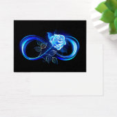 Glowing infinity with blue rose (Desk)