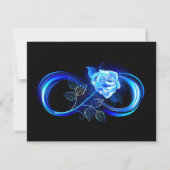Glowing infinity with blue rose (Front)