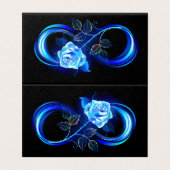 Glowing infinity with blue rose (Outside Unfolded)