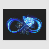 Glowing infinity with blue rose (Front)