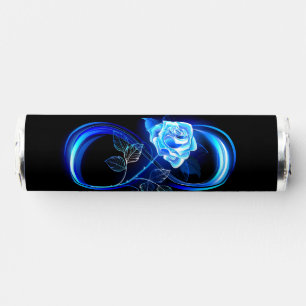Glowing infinity with blue rose breath savers® mints