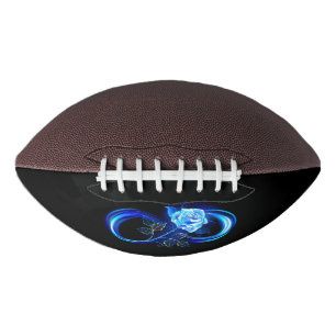 Glowing infinity with blue rose football