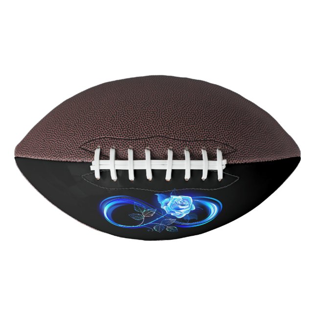 Glowing infinity with blue rose football (Front)