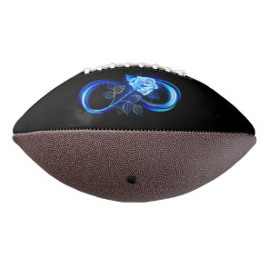 Glowing infinity with blue rose football