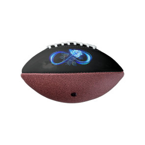 Glowing infinity with blue rose football
