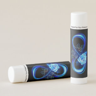 Glowing infinity with blue rose lip balm