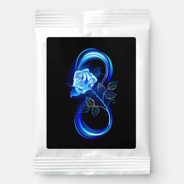 Glowing infinity with blue rose margarita drink mix (Front)