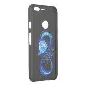 Glowing infinity with blue rose uncommon google pixel XL case (Back/Right)