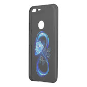 Glowing infinity with blue rose uncommon google pixel XL case (Back/Left)