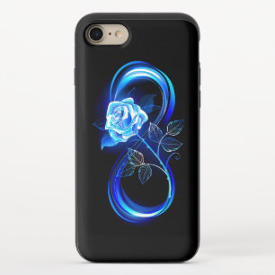 Glowing infinity with blue rose iPhone 8/7 slider case