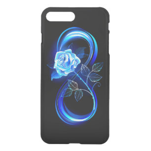 Glowing infinity with blue rose iPhone 8 plus/7 plus case