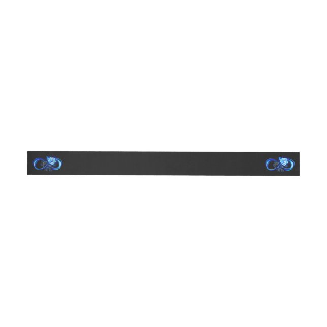 Glowing infinity with blue rose wrap around label (Individual)