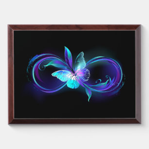 Glowing Infinity with Magic Butterfly Award Plaque