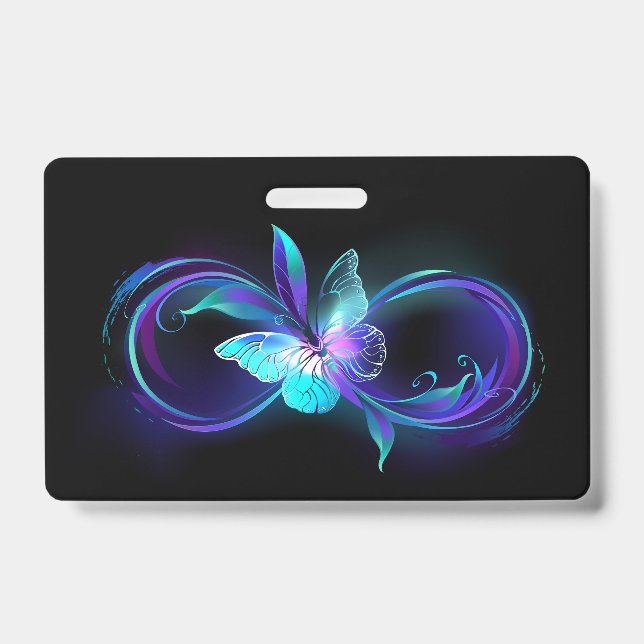 Glowing Infinity with Magic Butterfly Badge (Front)