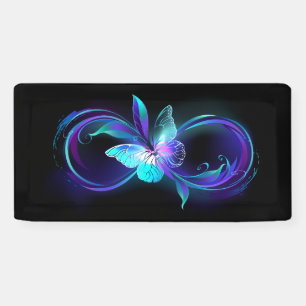 Glowing Infinity with Magic Butterfly Banner