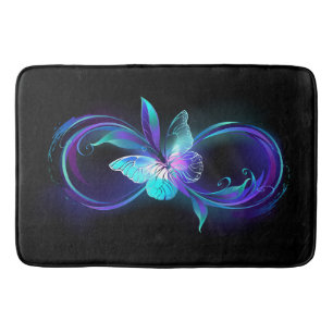 Glowing Infinity with Magic Butterfly Bath Mat