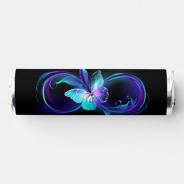 Glowing Infinity with Magic Butterfly Breath Savers® Mints (Front)