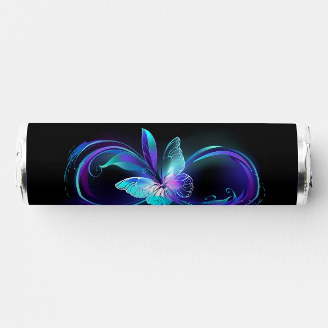 Glowing Infinity with Magic Butterfly Breath Savers® Mints (Front)