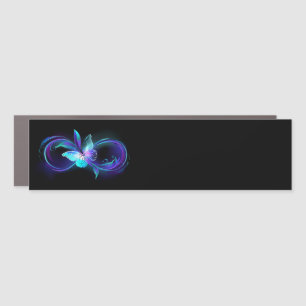 Glowing Infinity with Magic Butterfly Car Magnet