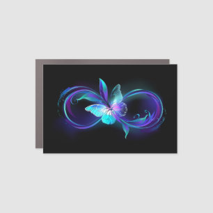Glowing Infinity with Magic Butterfly Car Magnet