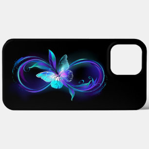 Glowing Infinity with Magic Butterfly iPhone 13 Pro Max Case
