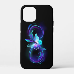 Glowing Infinity with Magic Butterfly iPhone 12 Mini Case