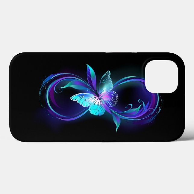 Glowing Infinity with Magic Butterfly Case-Mate iPhone Case (Back (Horizontal))