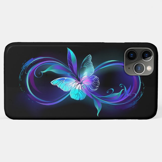 Glowing Infinity with Magic Butterfly Case-Mate iPhone Case (Back (Horizontal))