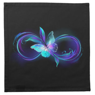 Glowing Infinity with Magic Butterfly Cloth Napkin