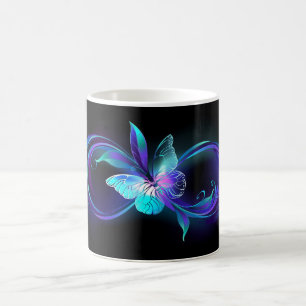Glowing Infinity with Magic Butterfly Color Morph Mug