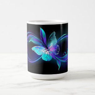 Glowing Infinity with Magic Butterfly Color Morph Mug
