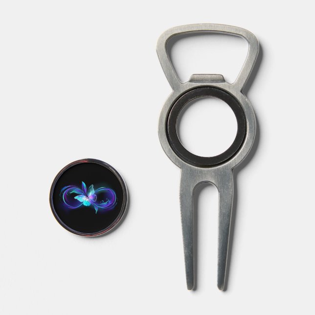 Glowing Infinity with Magic Butterfly Divot Tool (Front (Open))