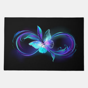Glowing Infinity with Magic Butterfly Doormat