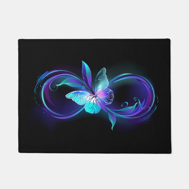 Glowing Infinity with Magic Butterfly Doormat (Front)
