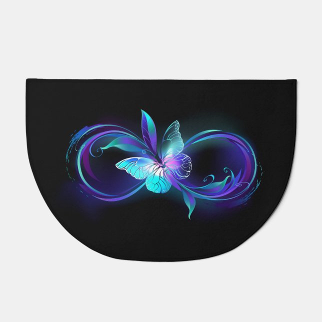 Glowing Infinity with Magic Butterfly Doormat (Front)