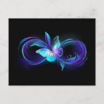 Glowing Infinity with Magic Butterfly Enclosure Card